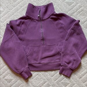 Lululemon cropped Scuba Funnel-neck half zip
